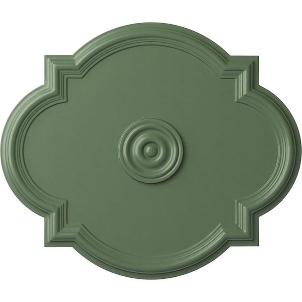 Ekena Millwork Waltz Ceiling Medallion (Fits Canopies up to 5 1/4"), 24"W x 20 1/2"H x 1 1/8"P, Athenian Green CM24WAAGF - main